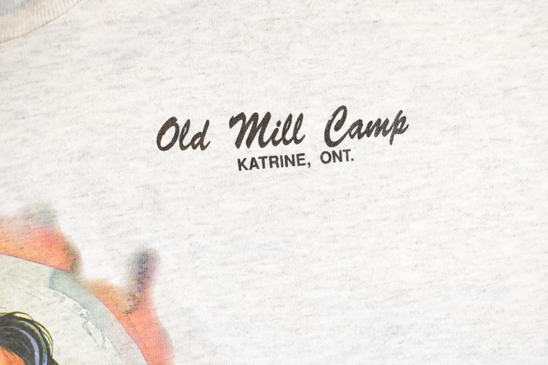 Vintage 1990s Old Mill Camp Nature Woman Souvenir T-Shirt Women's XL - Image 3