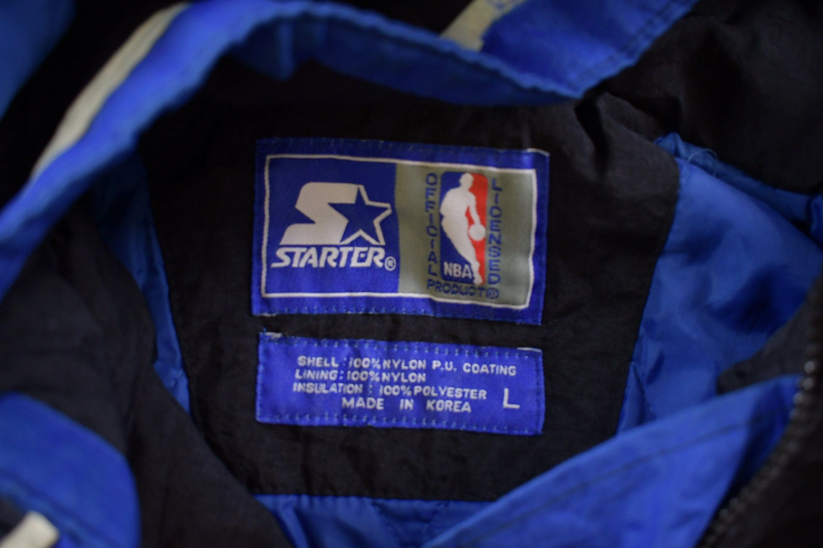 Vintage 1990s Orlando Magic NBA Starter Pro Line Quarter Zip Puffer Jacket Men's Large - Image 4
