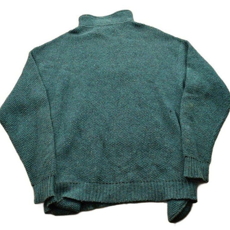 Vintage 1990s Orvis Knitted Quarter Zip Sweater Men's Medium - Image 2
