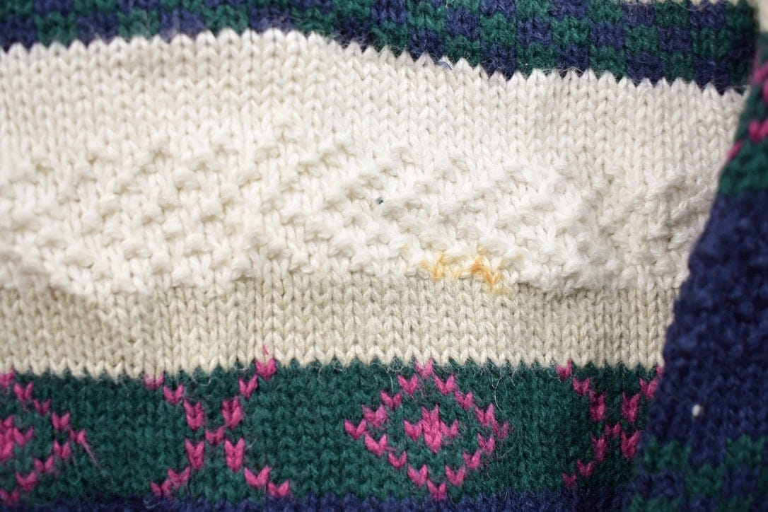 Vintage 1990s Paris Sport Club Knitted Cardigan Style Sweater Men's S - Image 4
