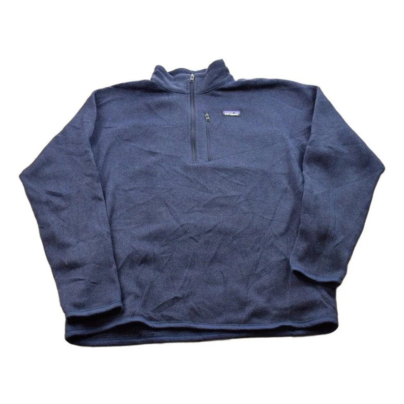 Vintage 1990s Patagonia Blank Quarter Zip Sweatshirt Men's XL