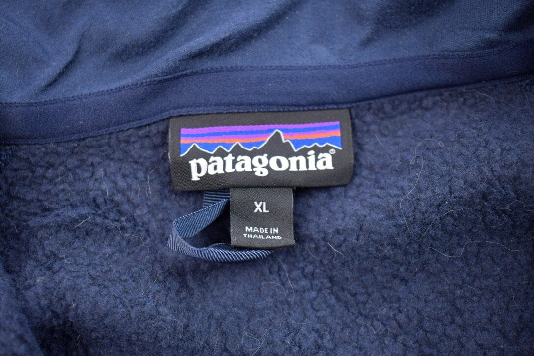 Vintage 1990s Patagonia Blank Quarter Zip Sweatshirt Men's XL - Image 3