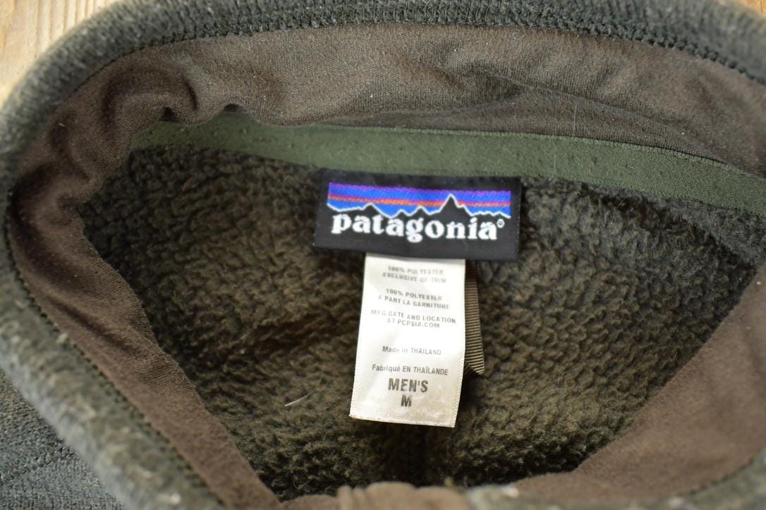 Vintage 1990s Patagonia Fleece Outdoorsman Sweater Men's Large - Image 4