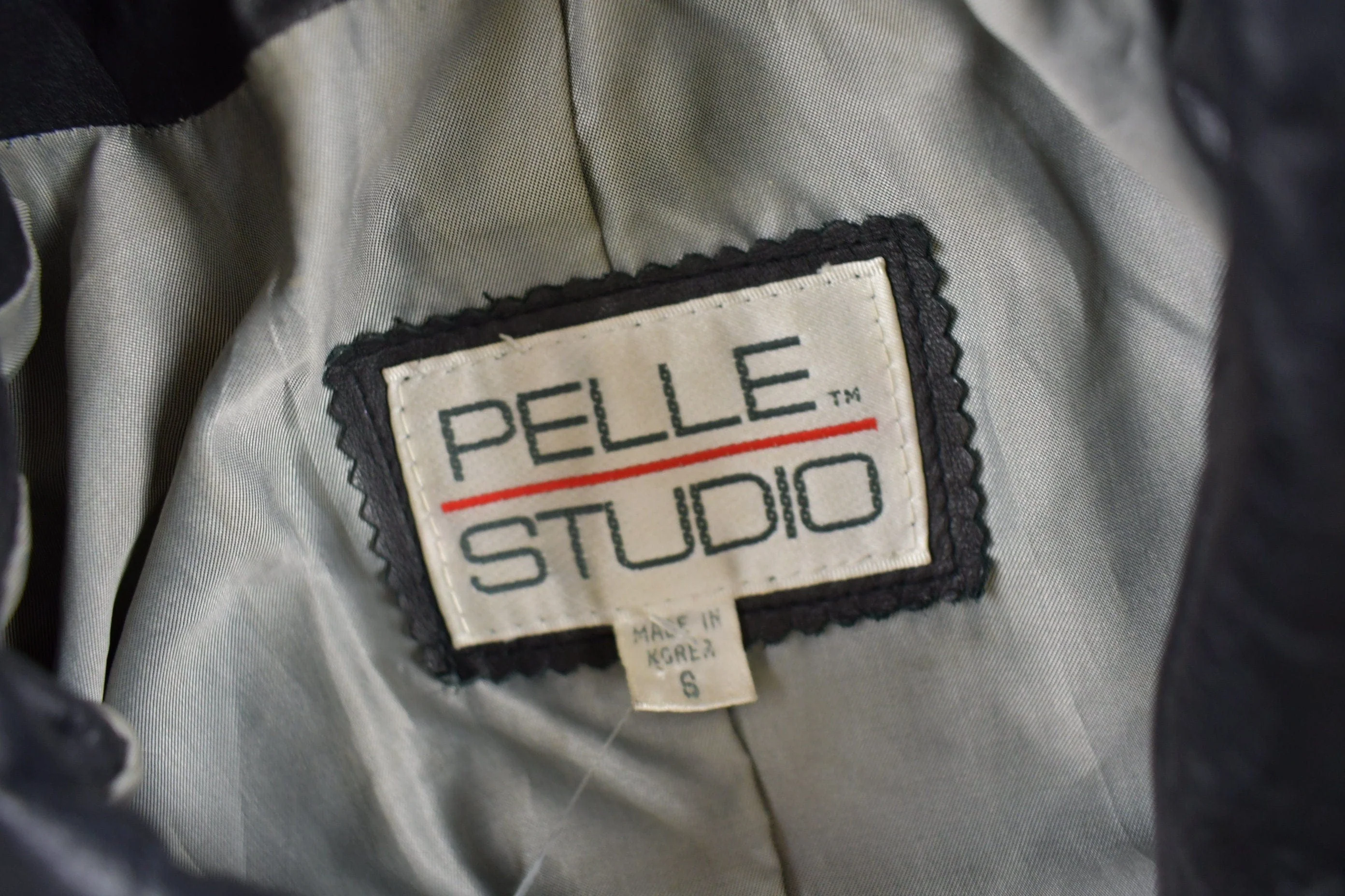 Vintage 1990s Pelle Studio Leather Trench Coat Men's Small - Image 8