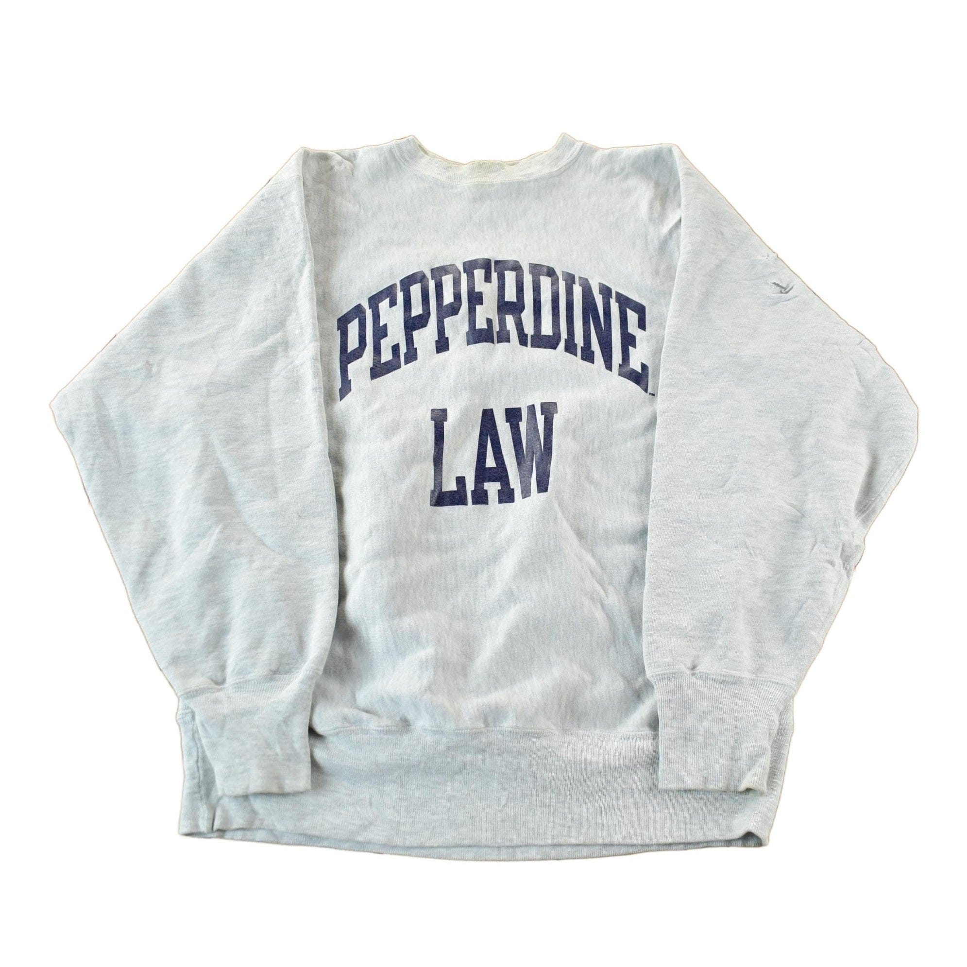 Vintage 1990s Pepperdine Law Champion Reverse Weave Crewneck Sweatshirt Men's XL