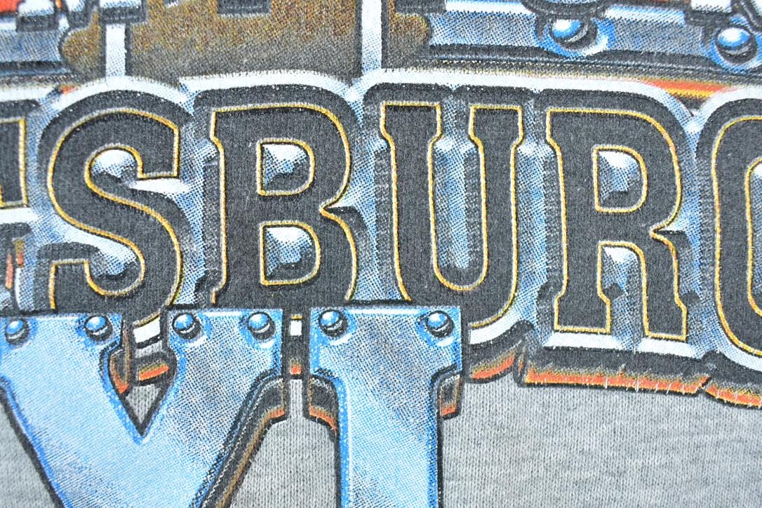 Vintage 1990s Pittsburgh NFL Hoodie Sweatshirt Men's Large - Image 5
