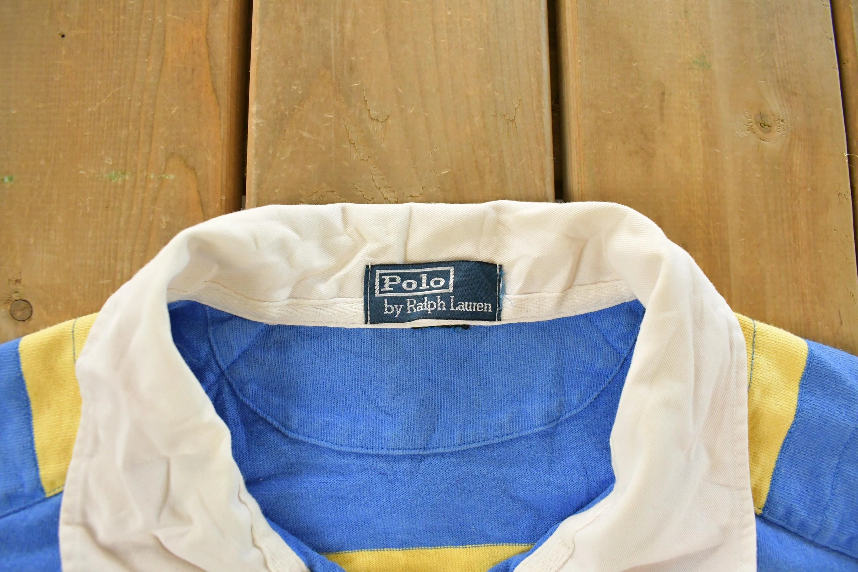 Vintage 1990s Polo By Ralph Lauren Button Up Rugby Shirt Mens 2XL - Image 5
