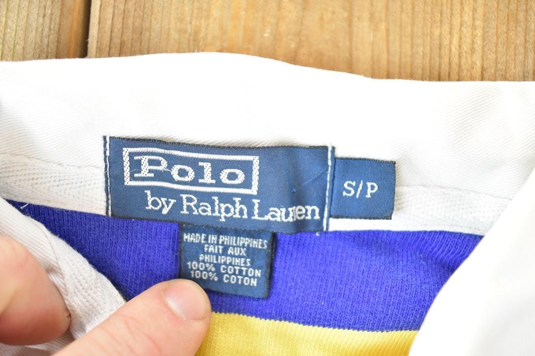 Vintage 1990s Polo By Ralph Lauren Quarter Button Up Shirt Mens S - Image 4