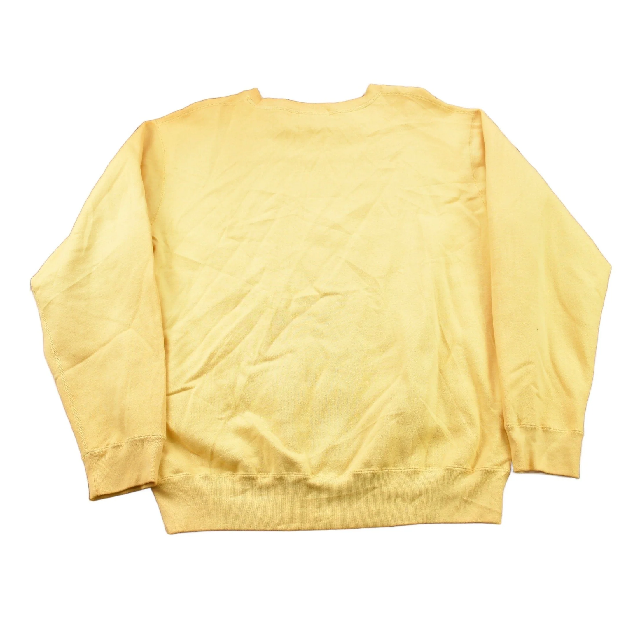 Vintage 1990s Polo Ralph Lauren Yellow Crewneck Sweatshirt Men's XL - Image 2