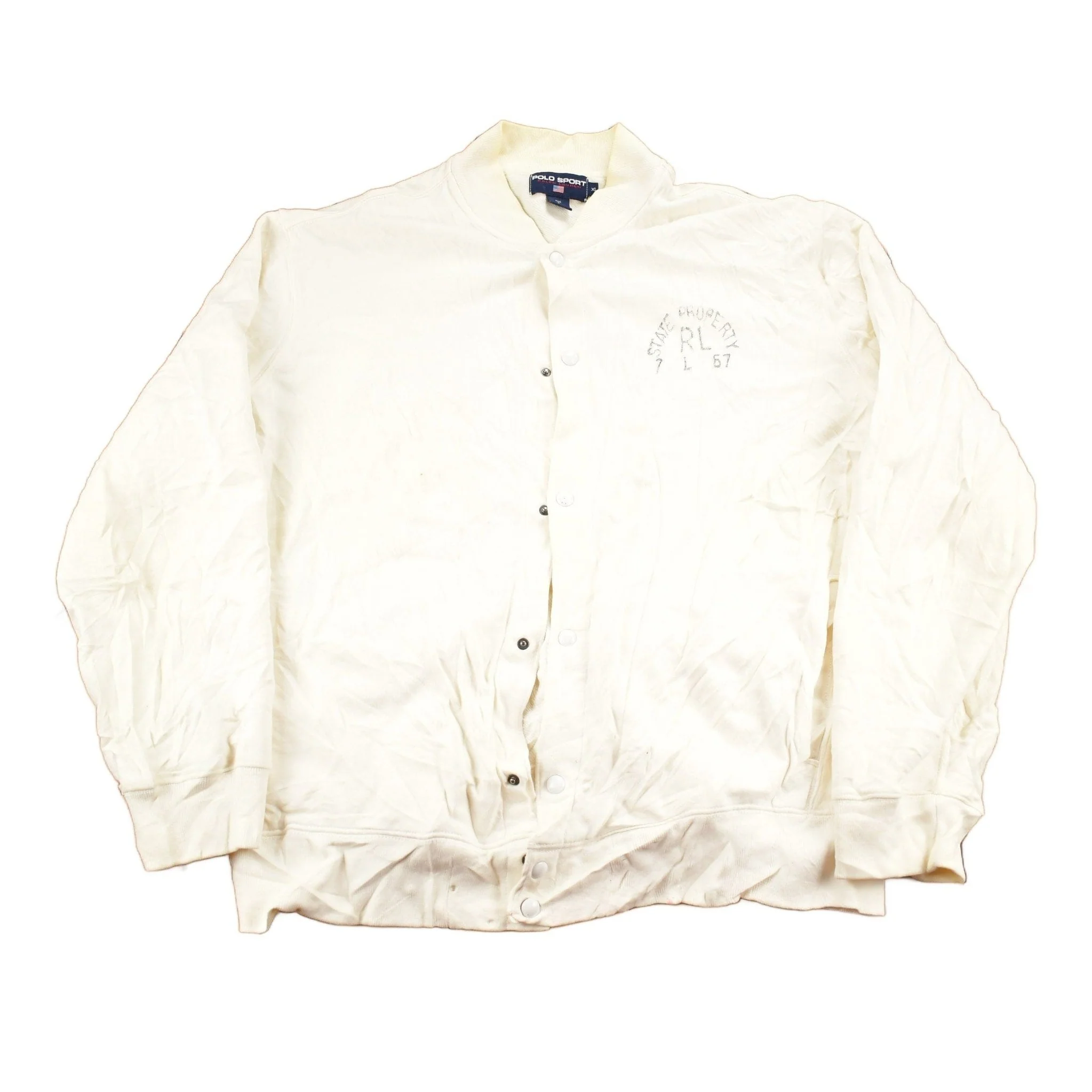 Vintage 1990s Polo Sport Ralph Lauren Snap Button Sweatshirt Men's XL