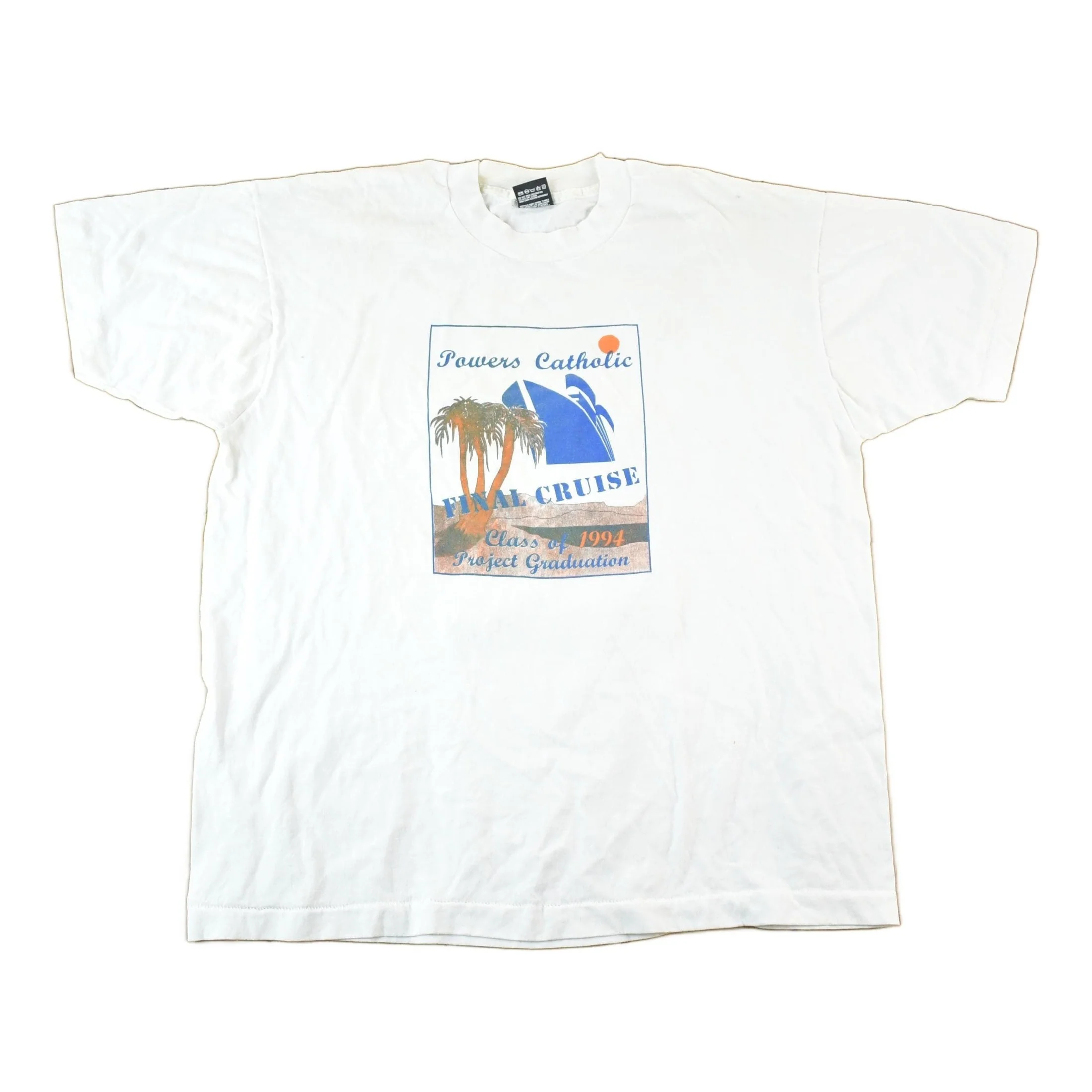 Vintage 1990s Powers Classic Class Of 94 Souvenir T-Shirt Mens XL