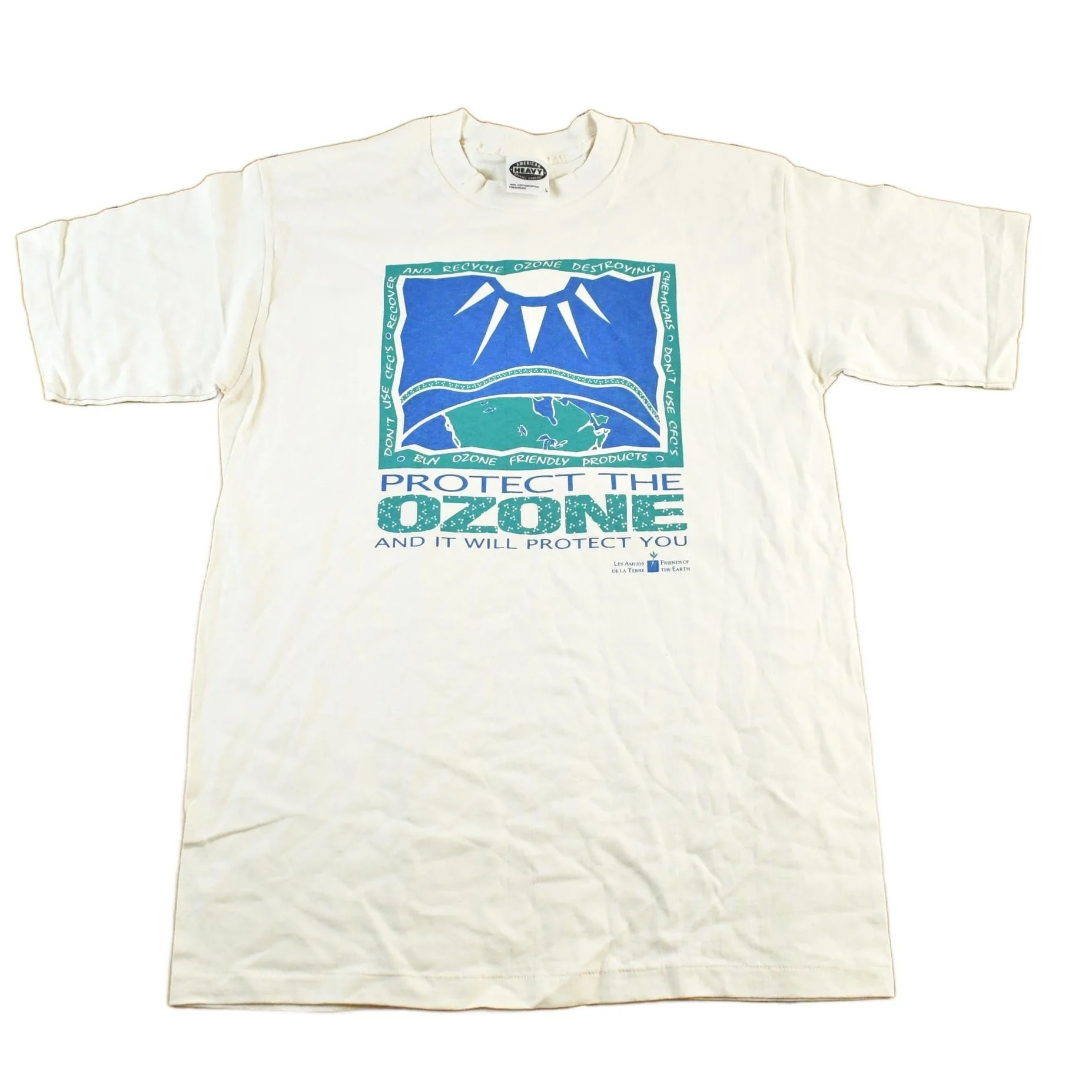Vintage 1990s Protect The Ozone Souvenir T-Shirt Men's Large