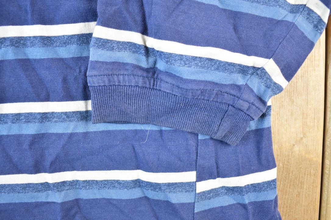 Vintage 1990s Pure Products Striped Grunge Crewneck Sweatshirt Mens L - Image 3