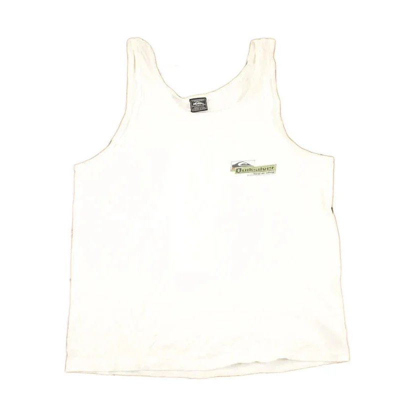 Vintage 1990s Quicksilver Souvenir Boarding Tank Top Men's M - Image 2