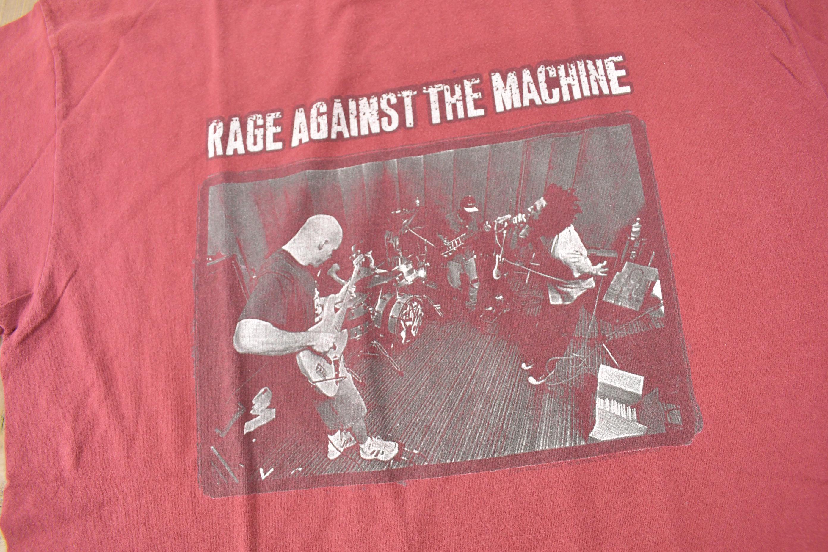 Vintage 1990s Rage Against The Machine Graphic Band T-Shirt Men's Large - Image 3