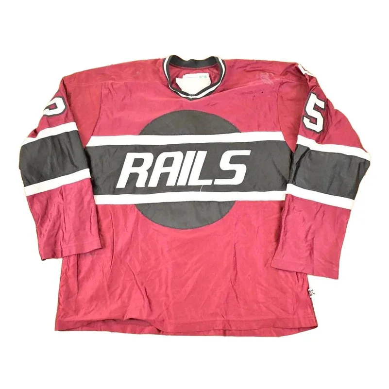 Vintage 1990s Rails USA Embroidered Hockey Jersey Mens XXL