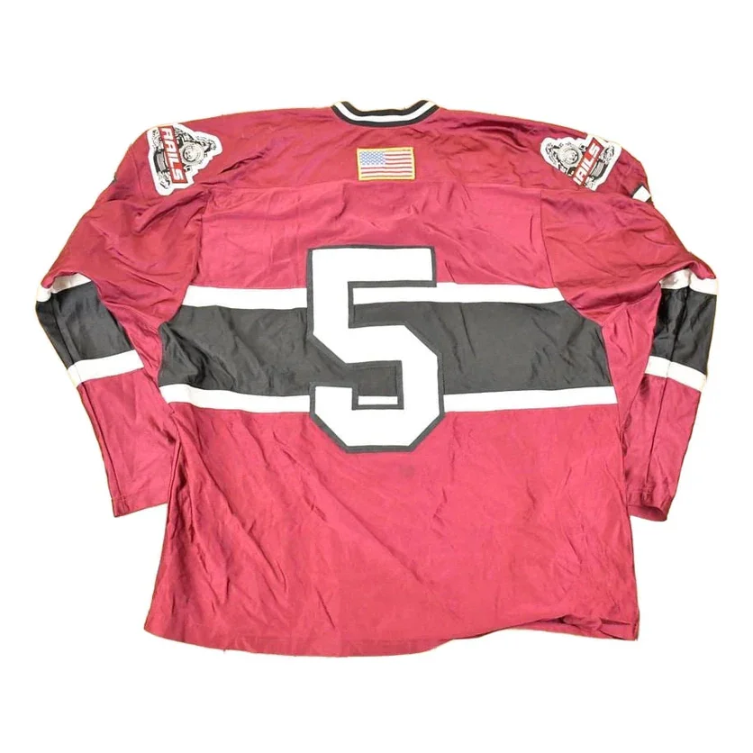 Vintage 1990s Rails USA Embroidered Hockey Jersey Mens XXL - Image 2