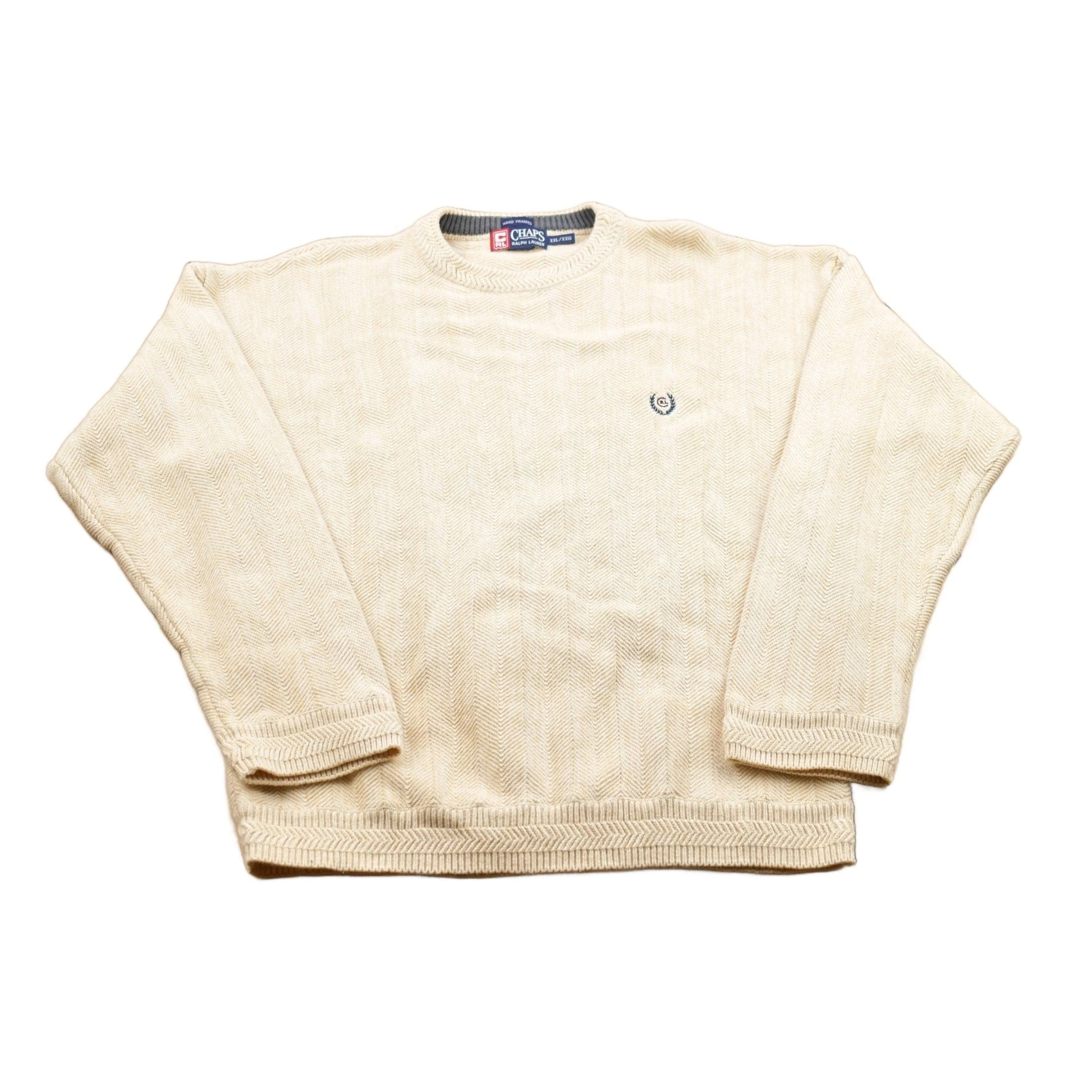 Vintage 1990s Ralph Lauren Chaps Hand Framed Crewneck Sweatshirt Men's Medium