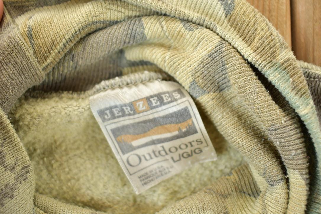Vintage 1990s Realtree Jerzees Outdoor Souvenir Turtleneck Sweatshirt Made In USA Men's Large - Image 5