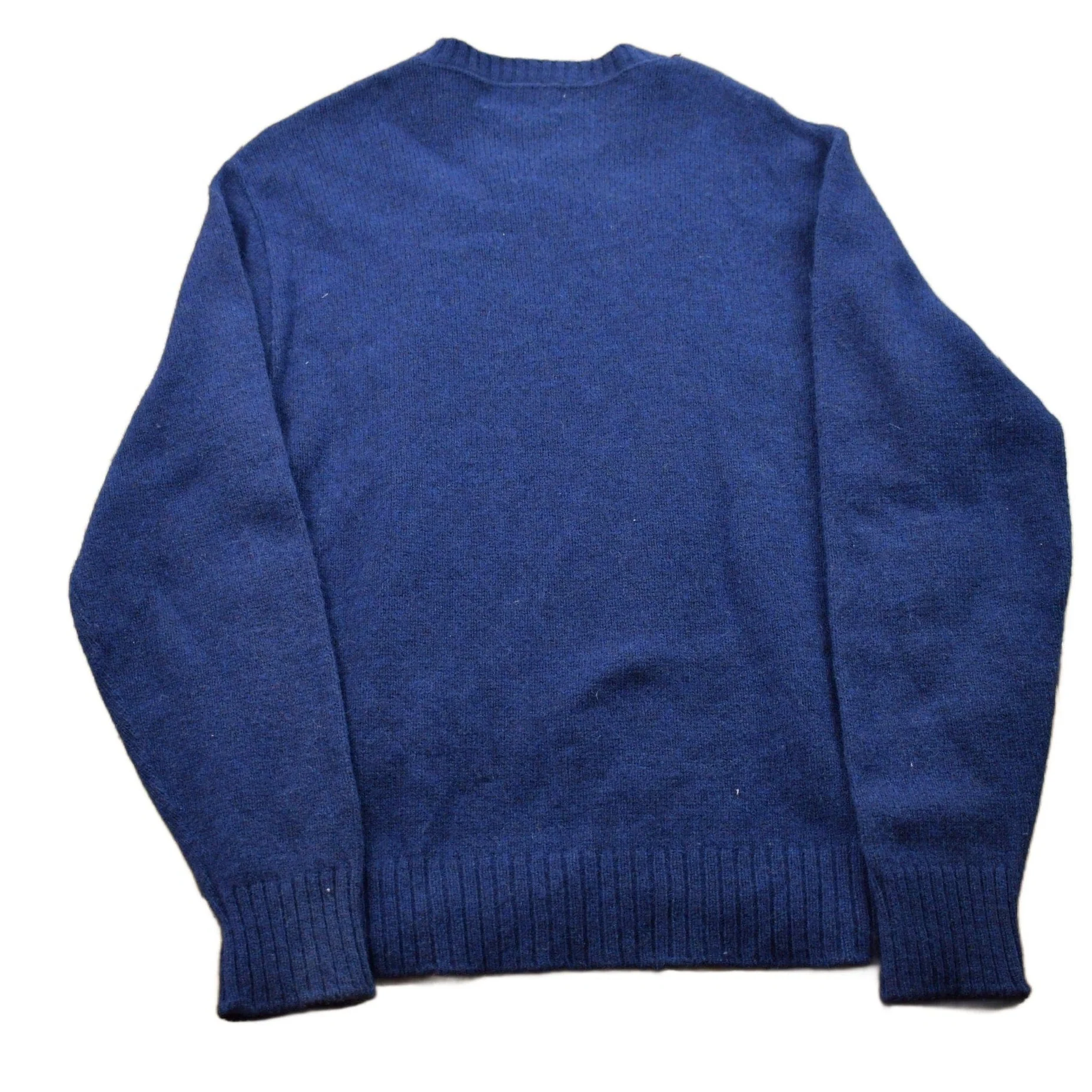 Vintage 1990s Robert Bruce Wool Knit Blank Crewneck Sweatshirt Men's Medium - Image 2
