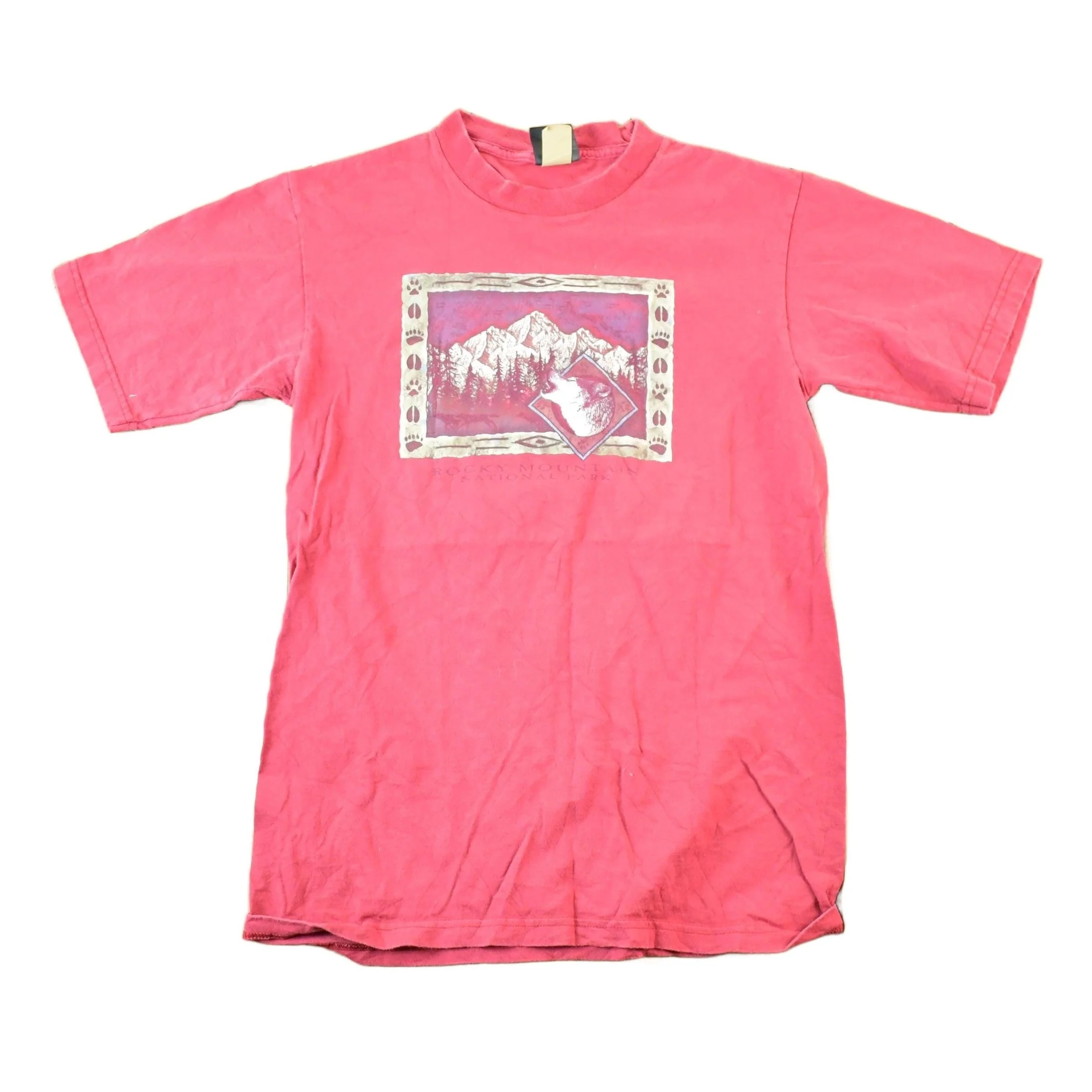 Vintage 1990s Rocky Mountain National Park Prairie Mountain Souvenir T-Shirt Mens M