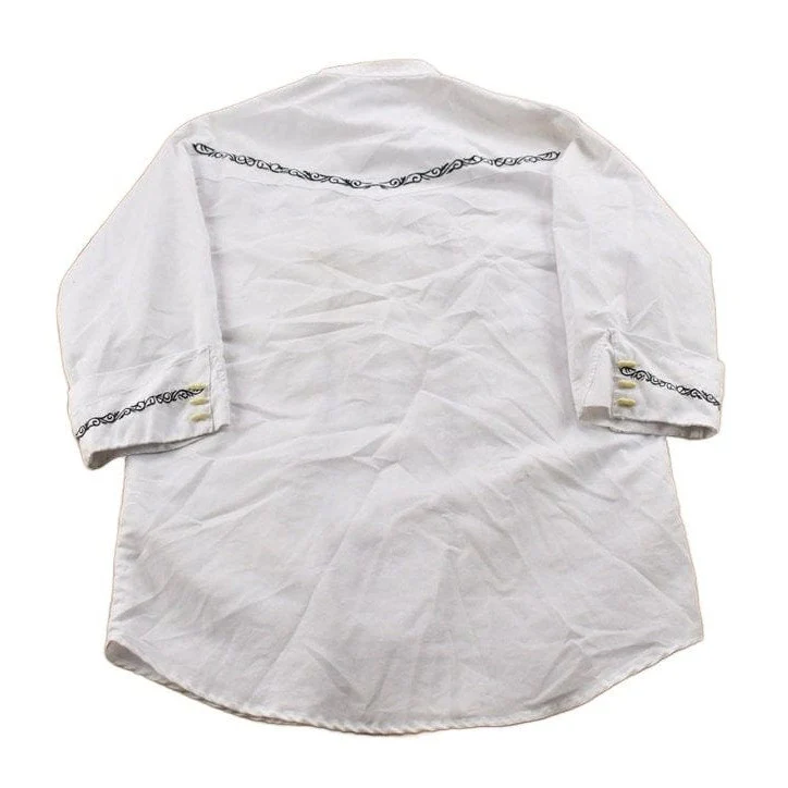 Vintage 1990s Rodeo Rider Button Up Shirt Men's Large - Image 2