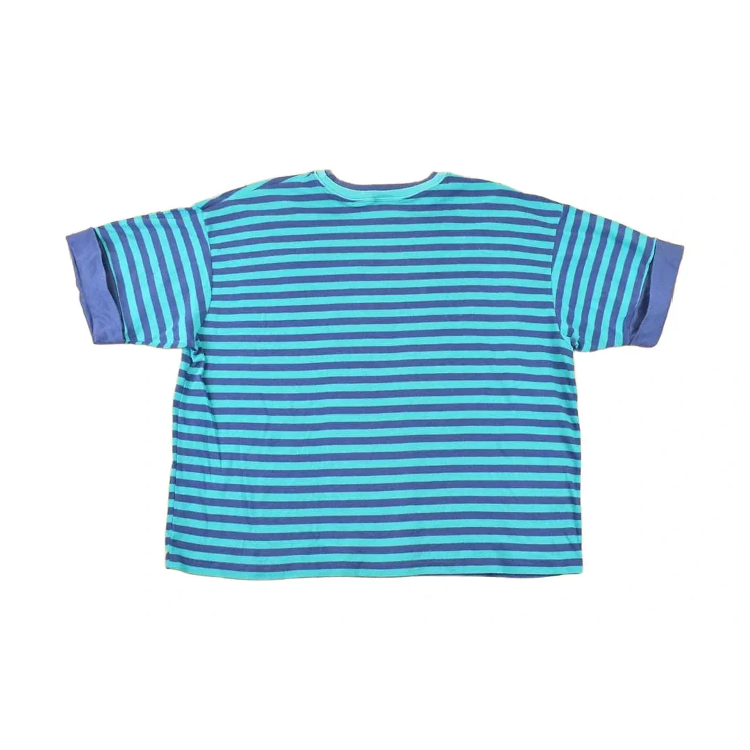 Vintage 1990s Royal Design Souvenir Striped T-Shirt Women's XL - Image 2