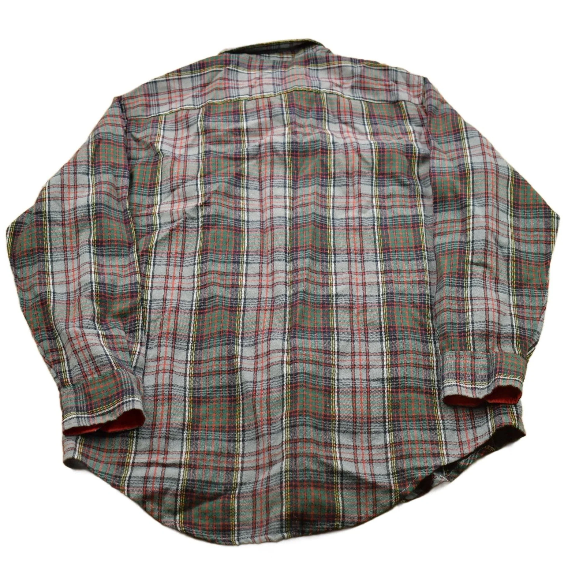 Vintage 1990s Ruggedwear By B.O.G. Plaid Flannel Button Up Shirt Men's M - Image 2