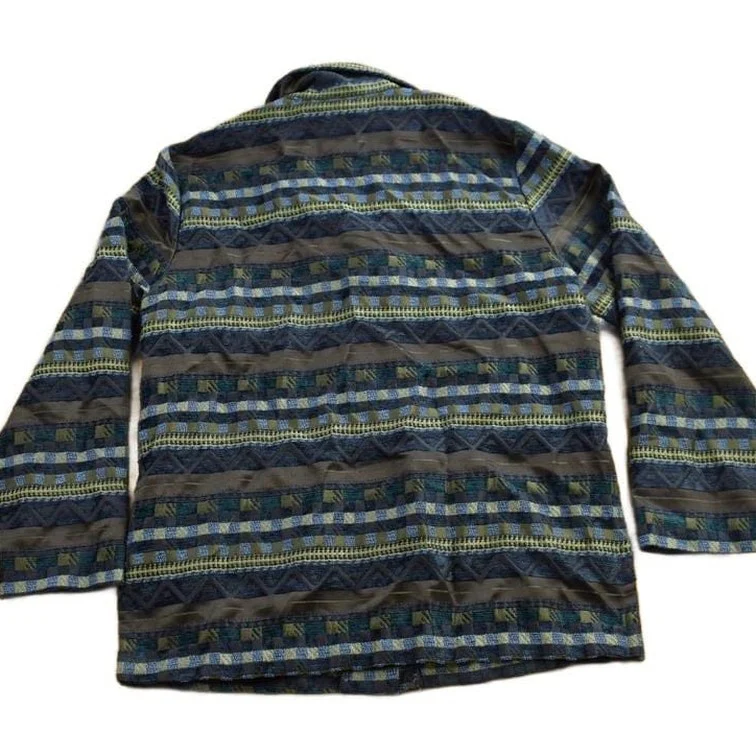 Vintage 1990s Sag Harbor All Over Print Blazer Women's M - Image 2