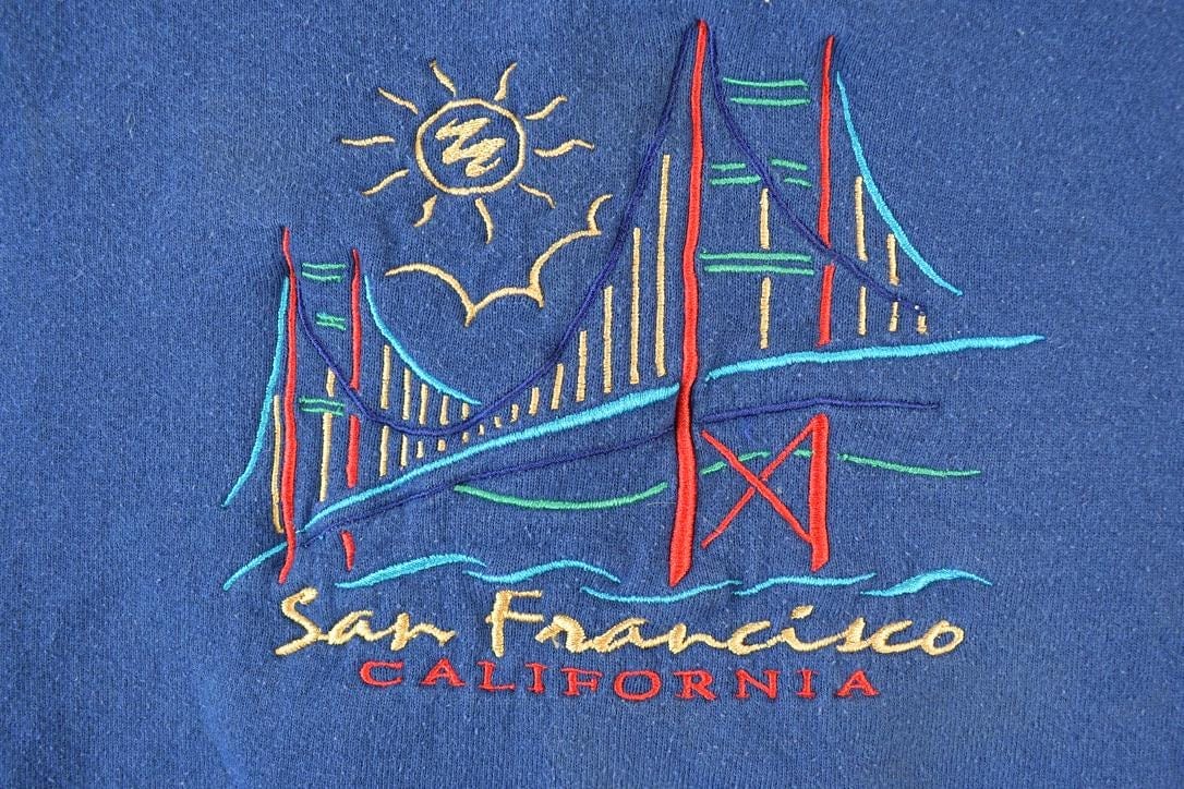 Vintage 1990s San Francisco Crewneck Sweatshirt Made In USA Men's XL - Image 3