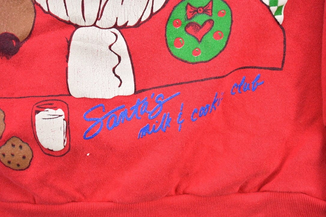 Vintage 1990s Santa Theme Christmas Sweater Men's S - Image 4