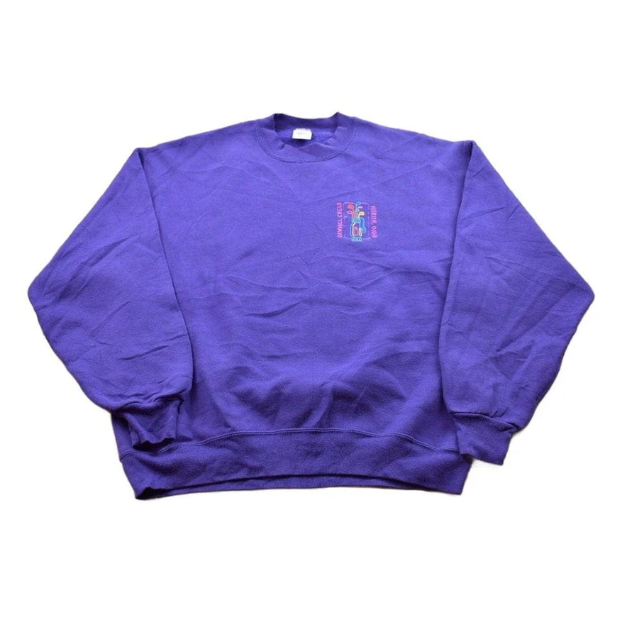Vintage 1990s Sawmill Creek Huron Ohio Golf Theme Crewneck Sweatshirt Men's Medium