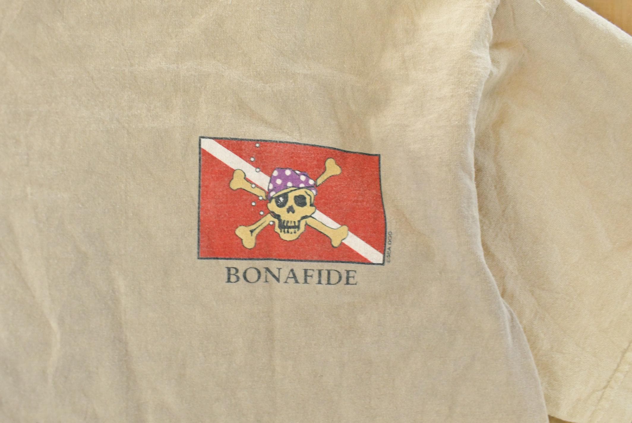 Vintage 1990s Sea Dog Sun Faded Souvenir Graphic Print T-Shirt Men's Large - Image 3