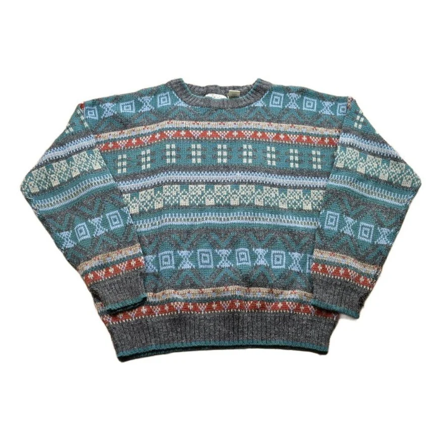 Vintage 1990s Sears Acrylic Knitted Crewneck Sweater