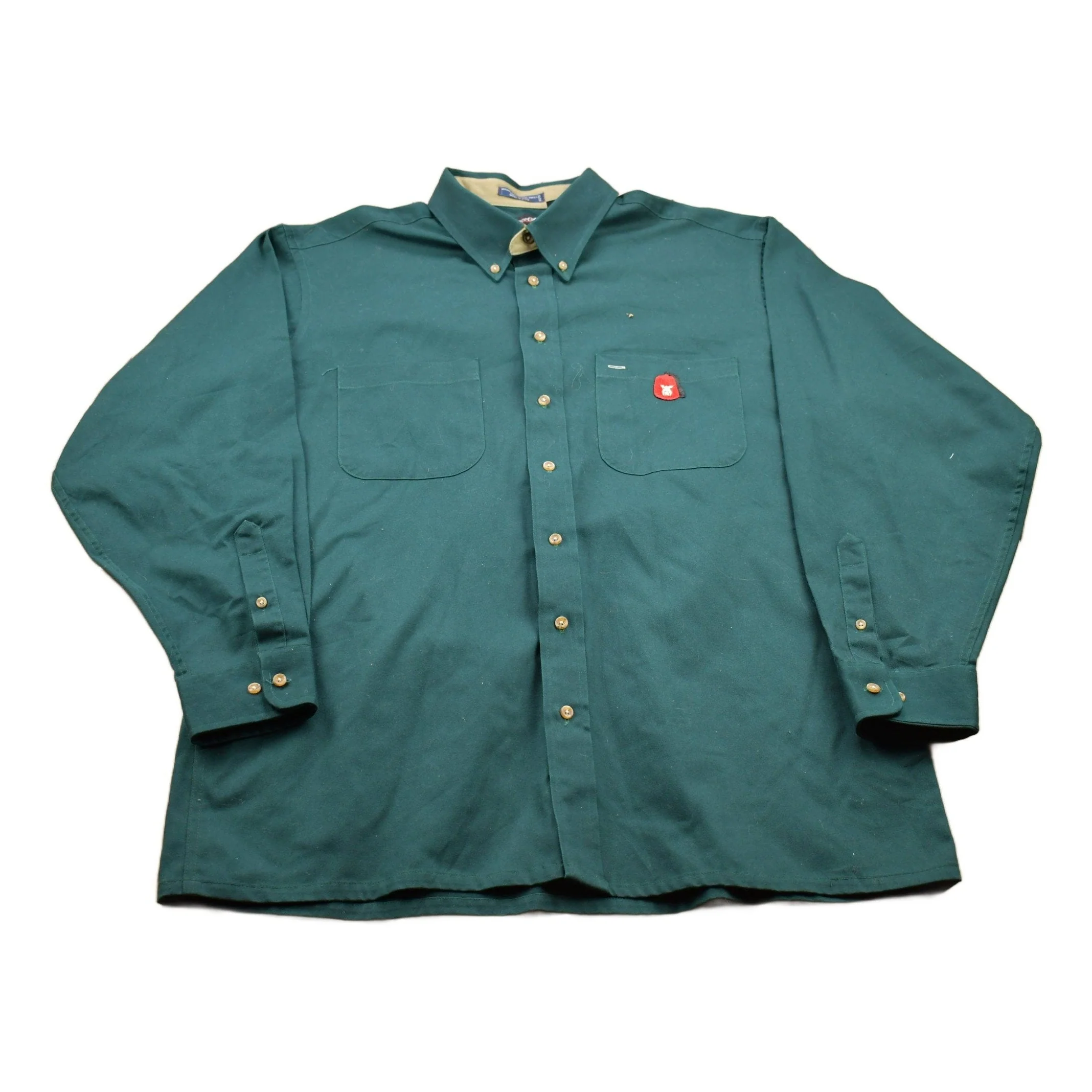 Vintage 1990s Shriners Blank Button Up Shirt Men's 2XL