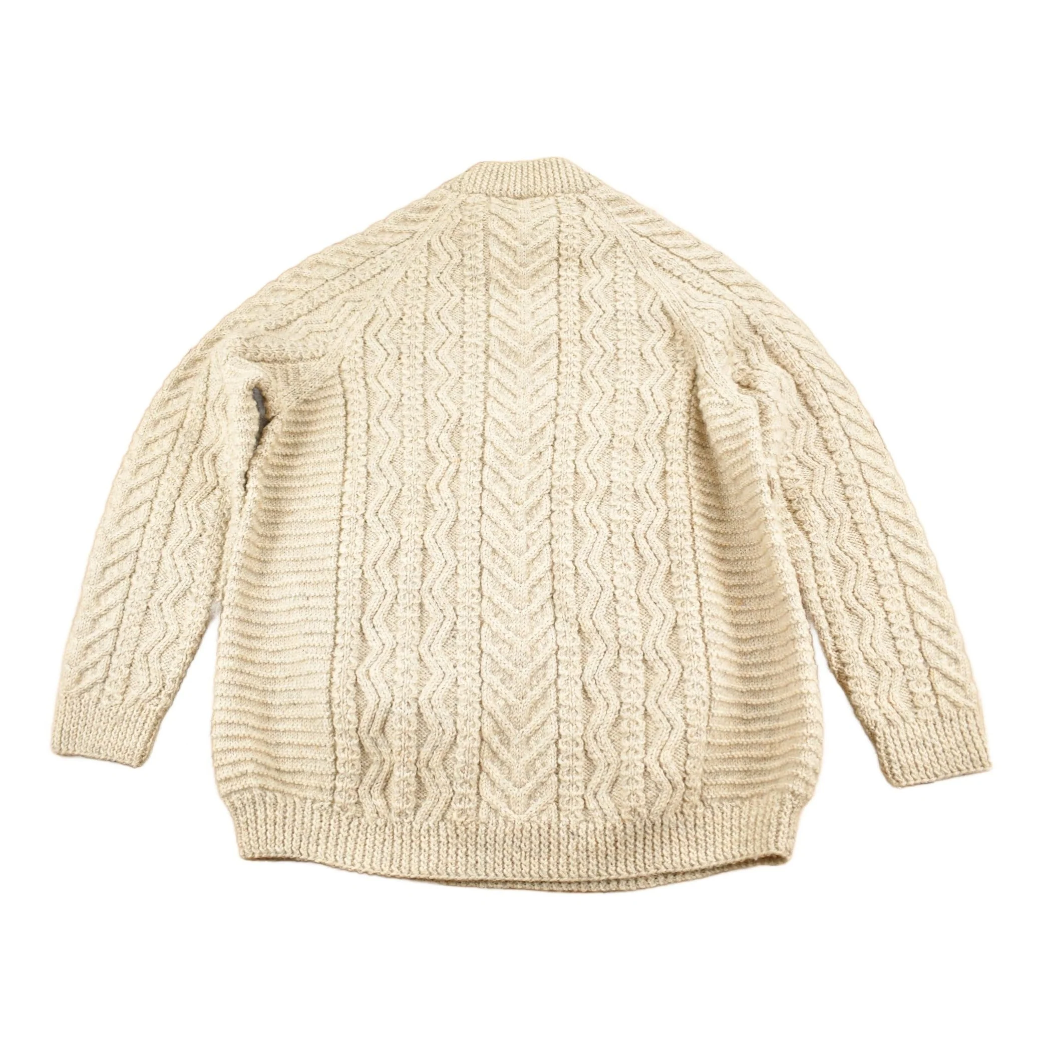 Vintage 1990s Simpkin's Sweaters Cable Knit Mockneck Sweater Men's Medium - Image 2