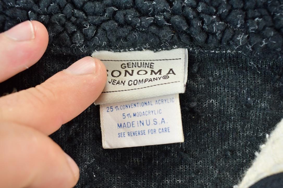 Vintage 1990s Sonoma Jean Company Fleece Outdoorsman Sweater Men's Large - Image 3