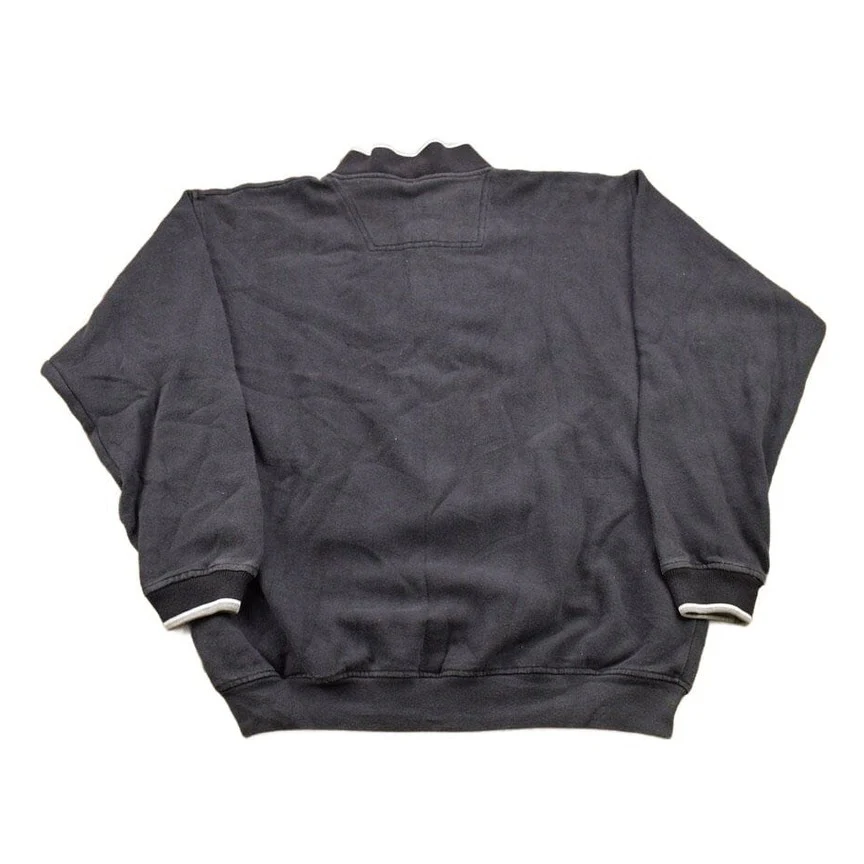 Vintage 1990s Spalding Athletic Quarter Zip Sweatshirt Men's Medium - Image 2