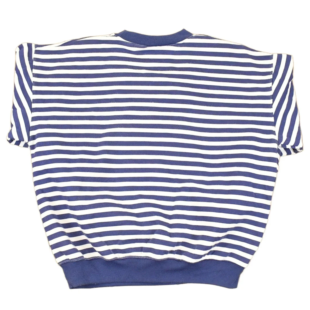 Vintage 1990s Sports Accent Embroidered Nautical Crewneck Sweatshirt Women's M - Image 2