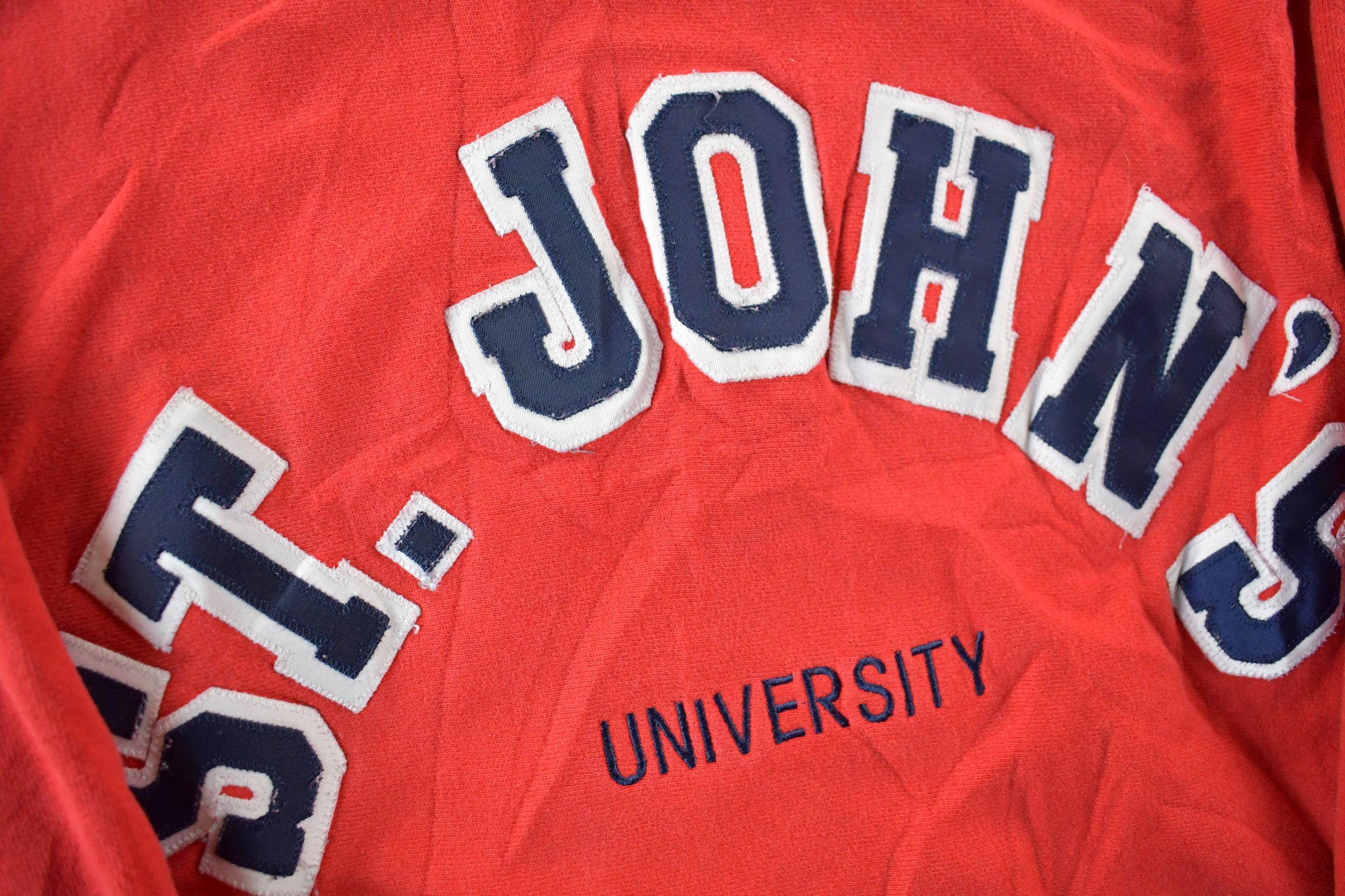 Vintage 1990s St. John's University Champion Reverse Weave Crewneck Sweatshirt Men's 2XL - Image 4