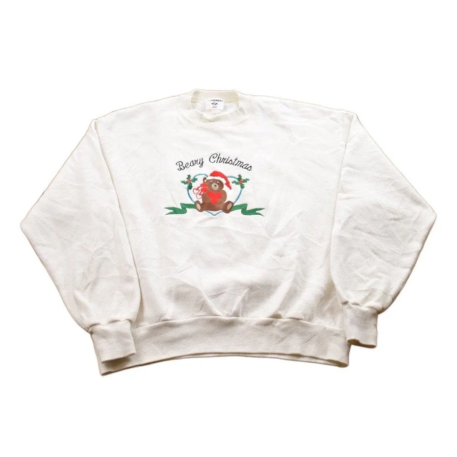 Vintage 1990s Teddy Bear Theme Christmas Sweater