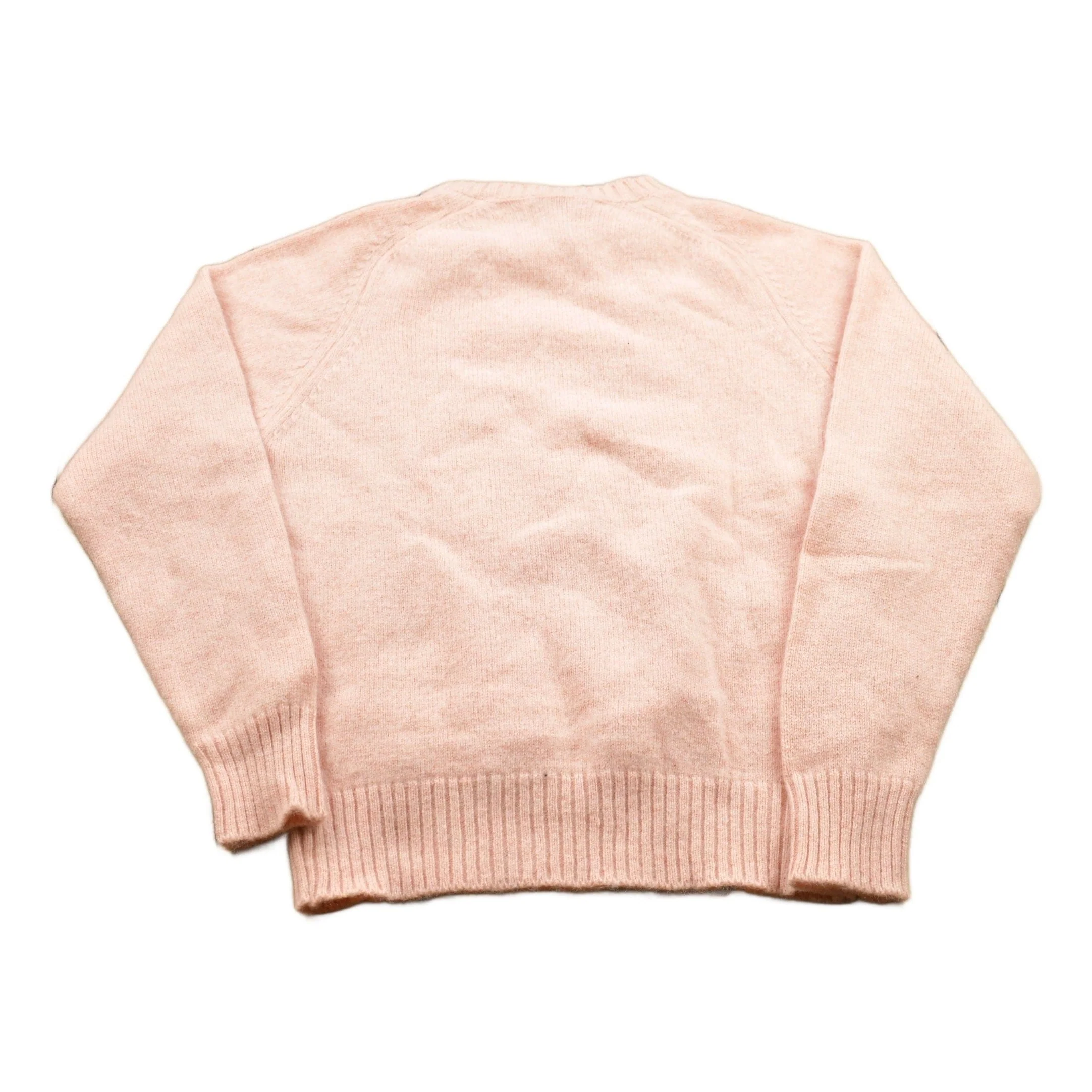 Vintage 1990s The Fox Sweater Pink Knitted Crewneck Sweater Women's M - Image 2