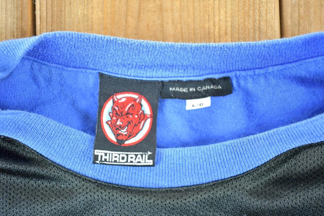 Vintage 1990s Third Rail Mesh Crewneck Sweatshirt Mens L - Image 3