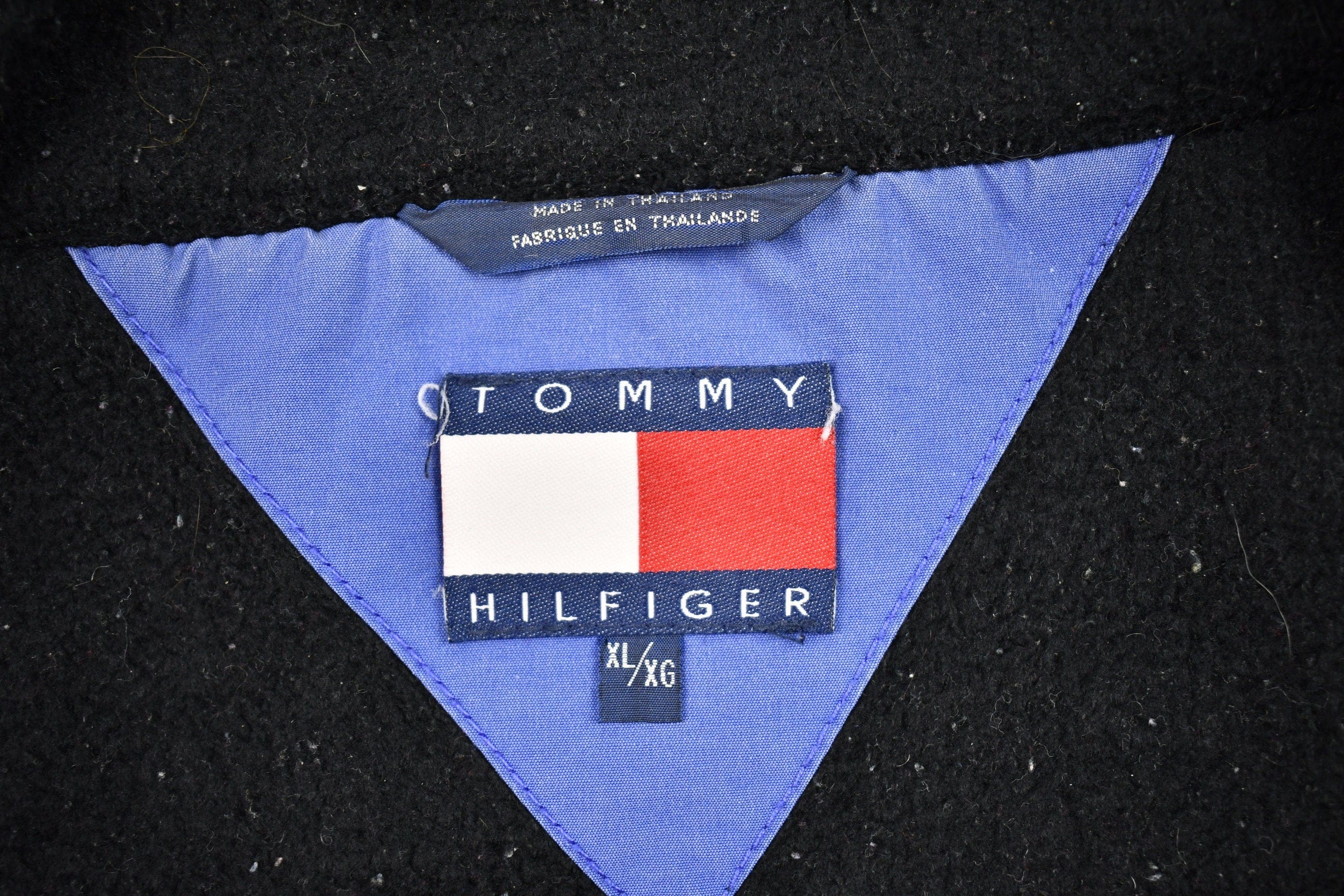 Vintage 1990s Tommy Hilfiger Fleece Lined Jacket Men's XL - Image 7