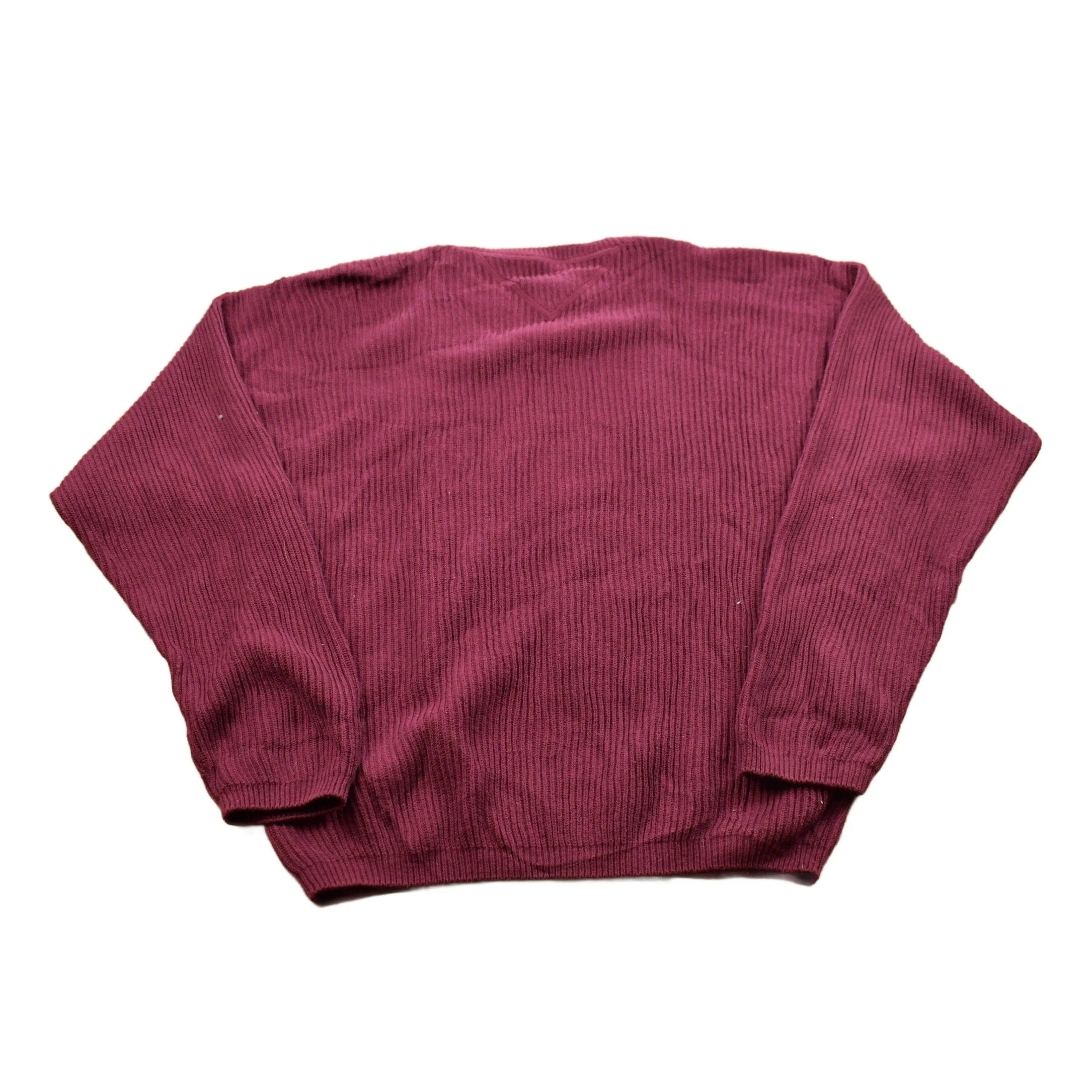 Vintage 1990s Tommy Hilfiger Knitted Crewneck Sweater Men's Medium - Image 2