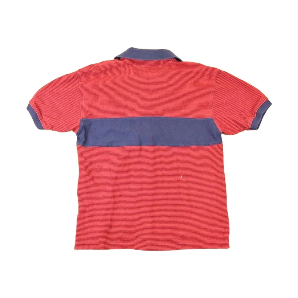 Vintage 1990s Tommy Hilfiger Quarter Button Up Shirt Men's L - Image 2