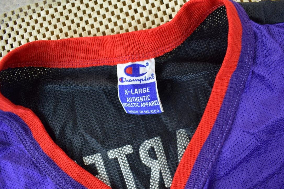 Vintage 1990s Toronto Raptors NBA Vince Carter Champion Jersey Men's XL - Image 5