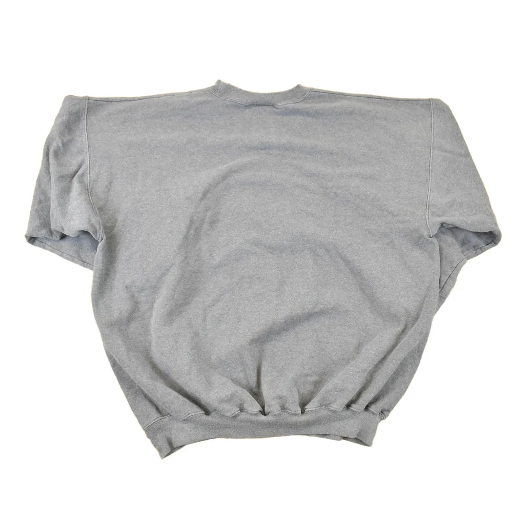 Vintage 1990s Ultimate Hanes Cotton Heavyweight Blank Print Pro Crewneck Sweatshirt Men's XL - Image 2