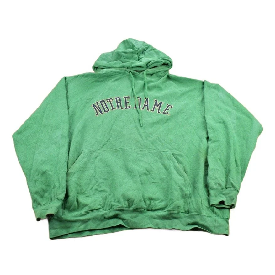 Vintage 1990s University Of Notre Dame Collegiate Hoodie Men's 2XL