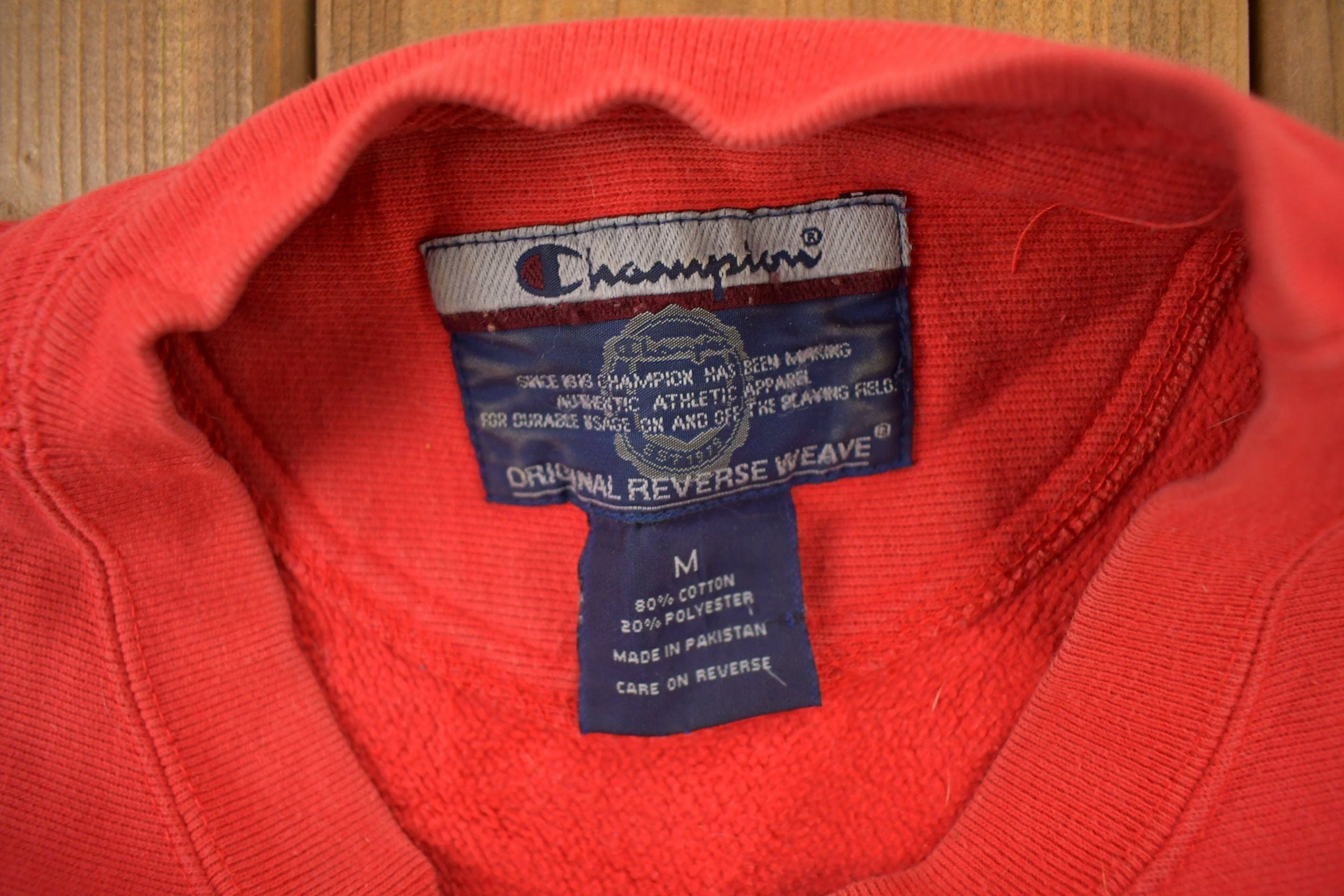 Vintage 1990s University Of Wisconsin Champion Reverse Weave Crewneck Sweatshirt Men's Large - Image 6